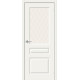Межкомнатная дверь Скинни-15.1, цвет: Whitey Размер полотна в мм: 200*60 Стекло: White Сrystal