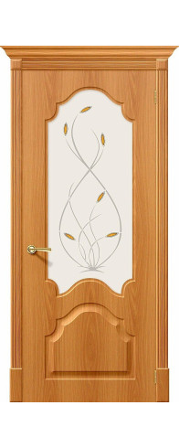 Межкомнатная дверь Скинни-33, цвет: П-32 (МиланОрех) Размер полотна в мм: 200*60 Стекло: Худ.