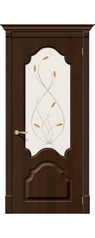 Межкомнатная дверь Скинни-33, цвет: П-33 (Венге) Размер полотна в мм: 200*60 Стекло: Худ.