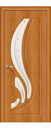 Межкомнатная дверь Лотос-2, цвет: Milano Vero Размер полотна в мм: 200*60 Стекло: Art Glass