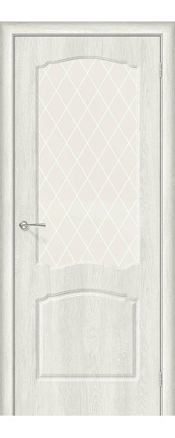 Межкомнатная дверь Альфа-2, цвет: Casablanca Размер полотна в мм: 200*60 Стекло: White Сrystal