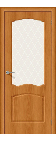 Межкомнатная дверь Альфа-2, цвет: Milano Vero Размер полотна в мм: 200*60 Стекло: White Сrystal