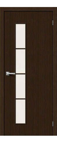 Межкомнатная дверь Тренд-4, цвет: 3D Wenge Размер полотна в мм: 200*60 Стекло: Magic Fog