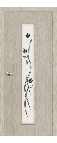 Межкомнатная дверь Тренд-14, цвет: 3D Cappuccino Размер полотна в мм: 200*60 Стекло: Etude