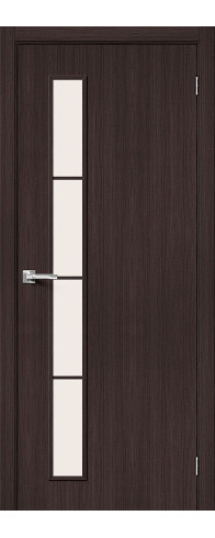 Межкомнатная дверь Тренд-4, цвет: Wenge Veralinga Размер полотна в мм: 200*90 Стекло: Magic Fog