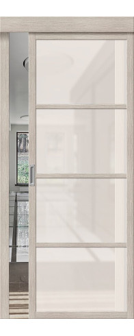 Межкомнатная дверь Твигги-11.3, цвет: Cappuccino Melinga Размер полотна в мм: 200*35 Стекло: Magic Fog