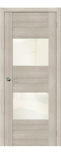 Межкомнатная дверь VG2 WР, цвет: Cappuccino Veralinga Размер полотна в мм: 200*60 Стекло: White Pearl