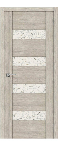 Межкомнатная дверь VM4, цвет: Cappuccino Veralinga Размер полотна в мм: 200*60 Стекло: Silver Art