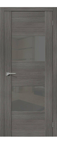 Межкомнатная дверь VG2 S, цвет: Grey Veralinga Размер полотна в мм: 200*70 Стекло: Smoke