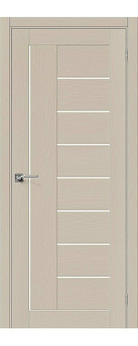 Межкомнатная дверь Вуд Модерн-29, цвет: Latte Размер полотна в мм: 200*60 Стекло: Magic Fog