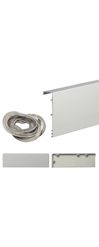 Маскировочная планка для системы Herkules Glass, цвет: Серебро