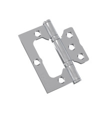 Петля без врезки стальная Bravo F-4-2BB 75*64*2,5 (универс.), цвет: C Хром