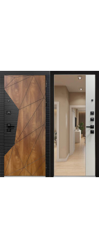 Геометрия Зеркало МАХ (эмалит Серый)