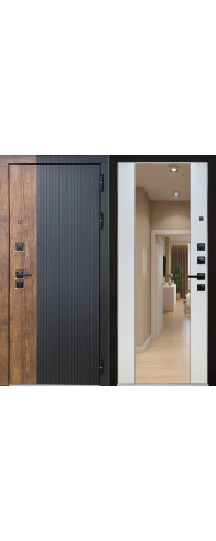 Шторм Зеркало ОПТИМА (эмалит Белый)