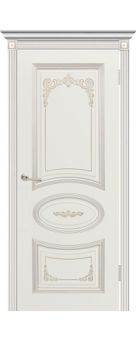 Арма (эмаль Белая + патина «Белое золото») глухая