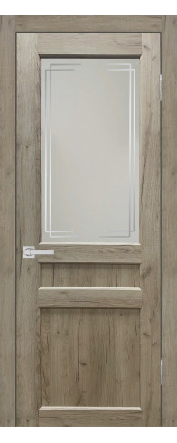 Евро 29 (Дуб крафт серый) со стеклом