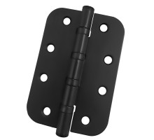 Петля универсальная, врезная овал (Черный матовый)