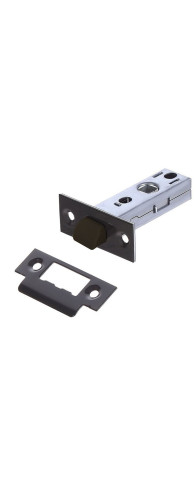 Межкомнатная бесшумная защелка (Черный никель)