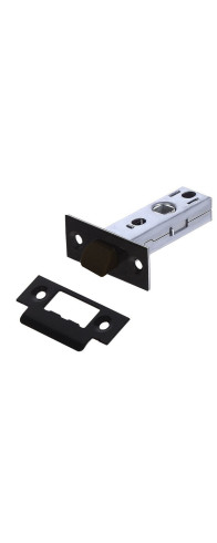 Межкомнатная бесшумная защелка (Черный матовый)