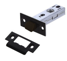 Межкомнатная бесшумная защелка (Черный матовый)