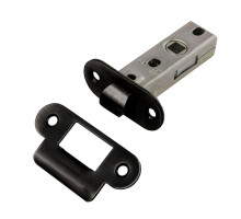 Межкомнатная овальная защелка (Черный никель)