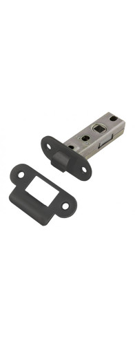 Межкомнатная овальная защелка (Черный матовый)