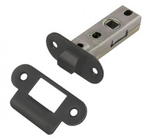 Межкомнатная овальная защелка (Черный матовый)