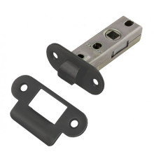 Межкомнатная овальная защелка (Черный матовый)