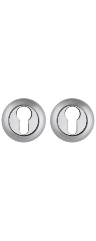 Накладка круглая на цилиндр (Матовый хром)