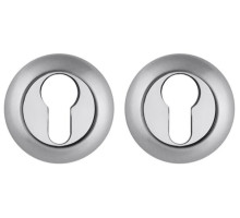 Накладка круглая на цилиндр (Матовый хром)