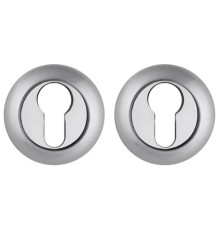 Накладка круглая на цилиндр (Матовый хром)