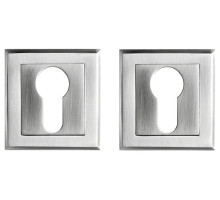 Накладка-квадро на цилиндр (Матовый хром)