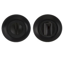 Завертка сантехническая круглая (Черный матовый)