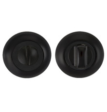 Завертка сантехническая круглая (Черный матовый)