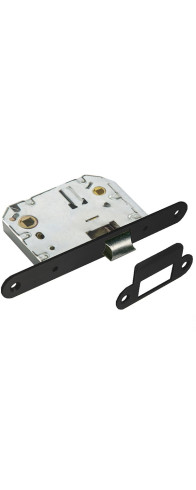 Защёлка сантехническая 2070 овальная (Черный матовый)